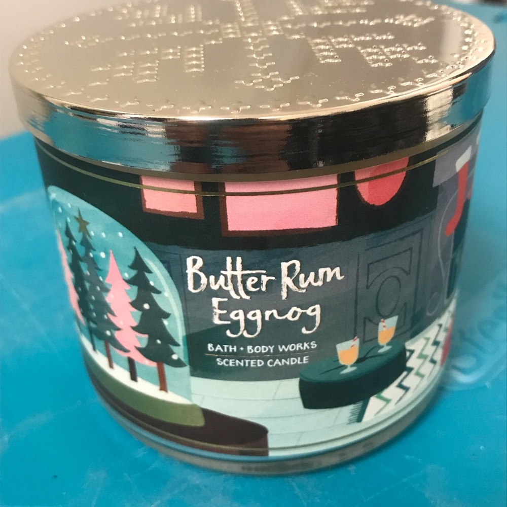 ✨ Bath Body Works ButterRum Egg Nog Candle.